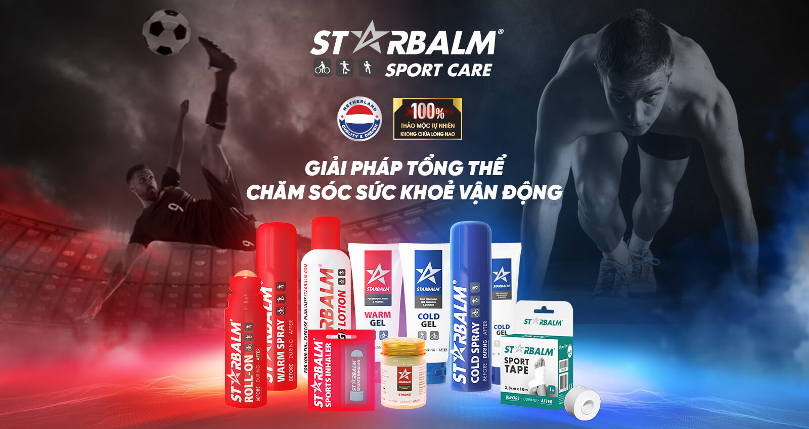 Starbalm - Giải pháp tổng thể chăm sóc sức khỏe vận động