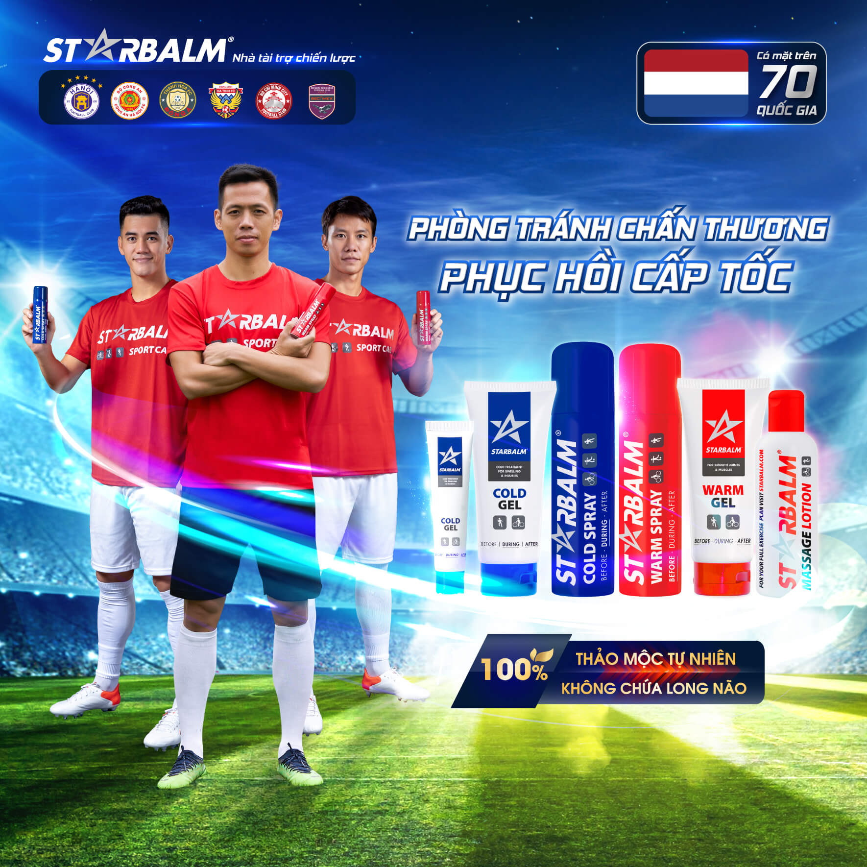 Starbalm - Phòng ngừa chấn thương giải đau cấp tốc