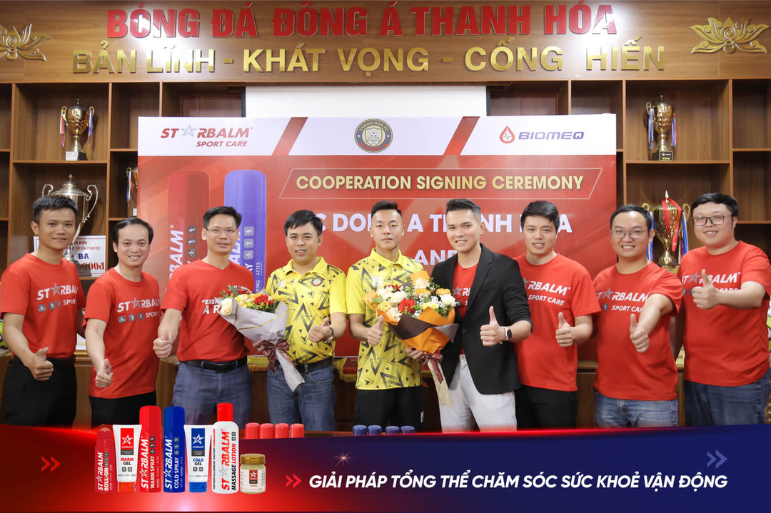 STARBALM đồng hành cùng CLB bóng đá Đông Á Thanh Hóa